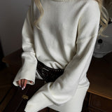 Loose Fit Long Turtleneck Sweater