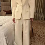 Turn Down Collar Casual Blazer