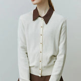 Casual Solid Knit Sweater Cardigan