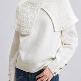 Oversized Collared Pullover Sweater