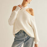 Chic Pullover Off Shoulder Sweater