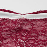 Lace Bustier Ruffle Hem Cocktail Dress