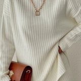 Chic High Neck Knit Sweater
