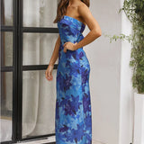 Miya Maxi Dress - Blue Floral