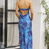 Miya Maxi Dress - Blue Floral