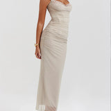Maxi Dress Dreamscape - Light Gray Dream