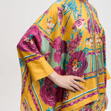 Fashionable Asymmetrical Print Top & Pants Set
