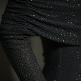 Babette - Off-Shoulder Shimmer Maxi Dress