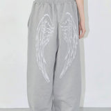 Vintage Hip Hop Graphic Baggy Straight Pants