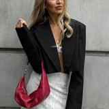 Retro Stripe Slim Fit Blazer
