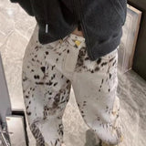 Vintage Leopard High Waist Jeans