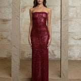 Sequin Fishtail Party Dress