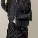 Turtleneck Cable Knit Sweater