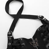 Gothic Harajuku Cyber Punk Zipper Crop Top