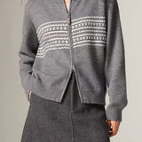 Vintage Jacquard Knit Sweater