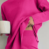 Chic High Neck Knit Sweater