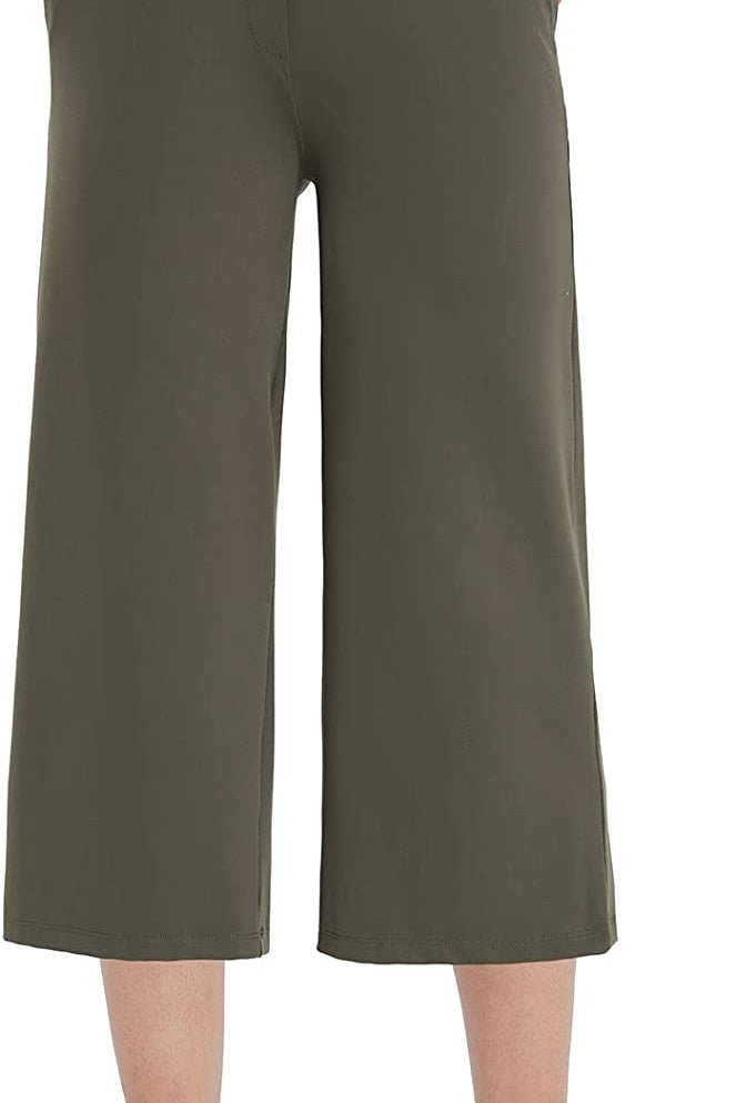 Capri Pants for Women Casual Pull On Yoga Dress Capris