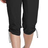 Hiking Cargo Capri Pants with Zipper Pockets Casual Lightweight Quick Dry Water Resistant