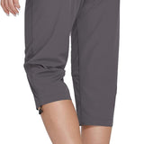 Hiking Cargo Capri Pants with Zipper Pockets Casual Lightweight Quick Dry Water Resistant