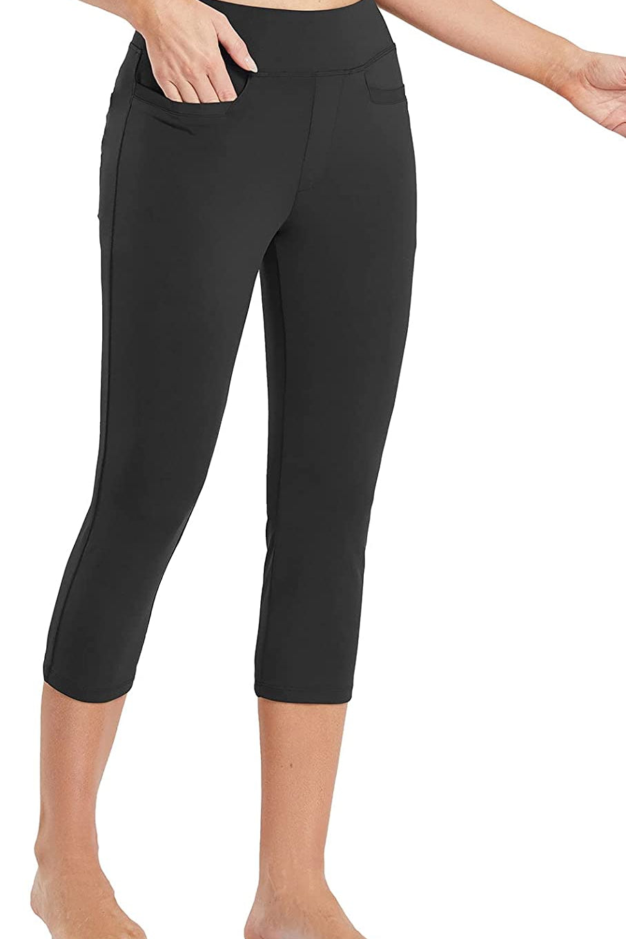 Capri Pants for Women Casual Pull On Yoga Dress Capris