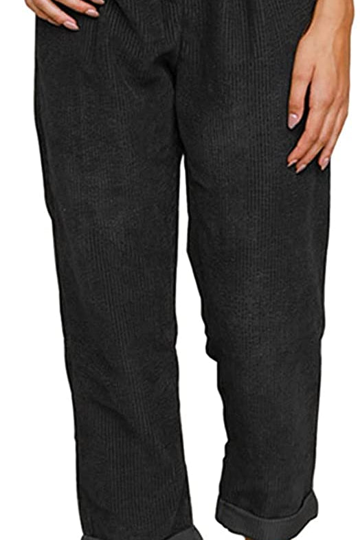 Beach Linen Shorts 3/4 Sweatpants Capri Pants Elastic Waist Cropped Harem Pants
