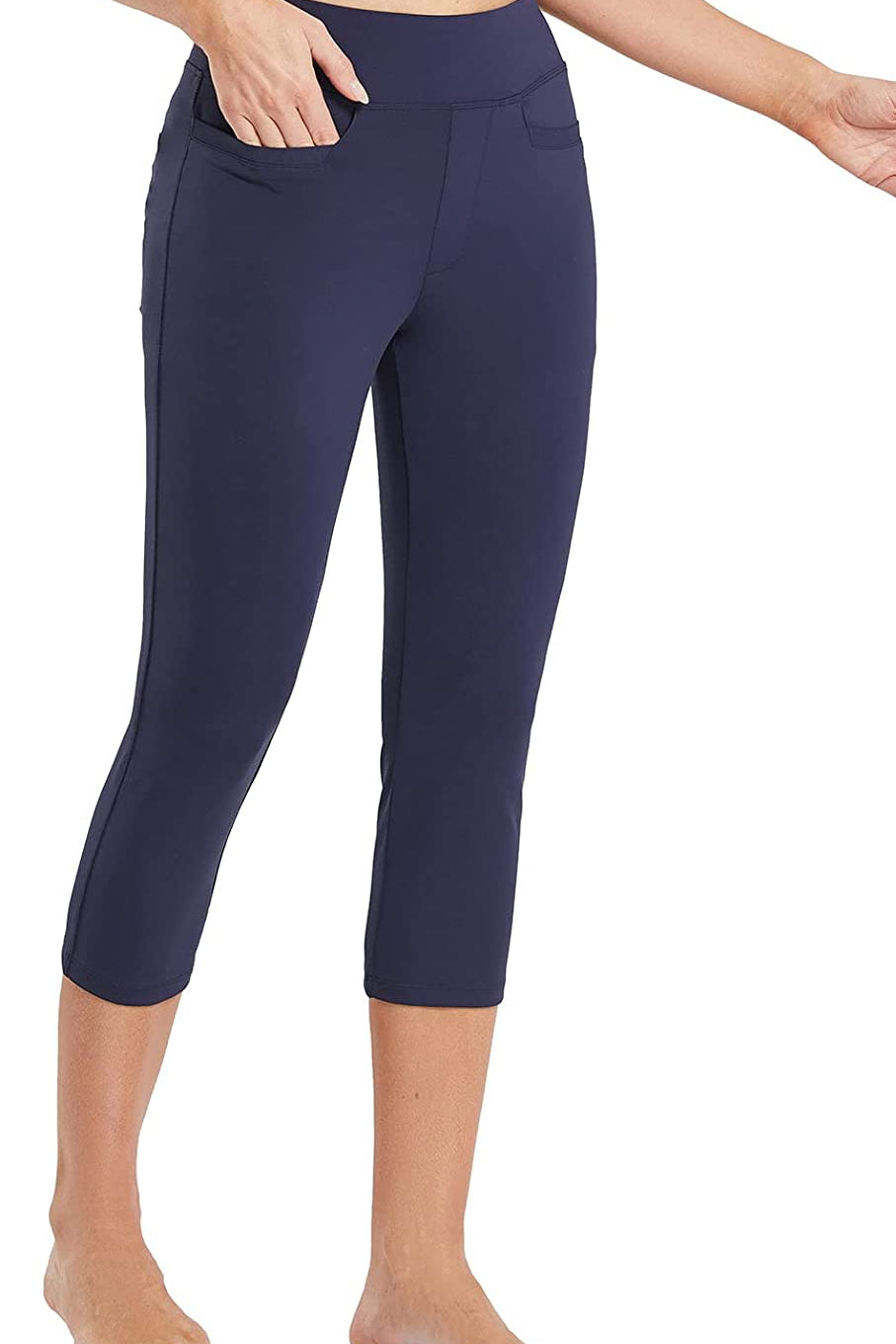 Capri Pants for Women Casual Pull On Yoga Dress Capris