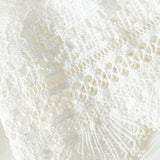 Lace Trim V Neck Cardigan