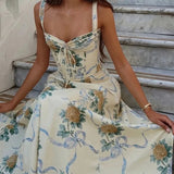 Elegant Printed A-Line Floral Dress