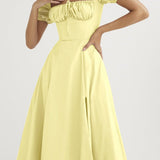 Tie Strap Split Hem Maxi Dress