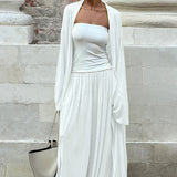 Casual Long Cardigan with Lantern Pants Two Piece Pants Set
