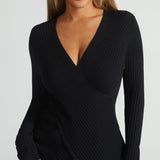 Fall/Winter Asymmetrical Knit Sweater