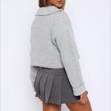 Zip Neck Knit Sweater