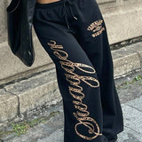Hip Hop Graphic Print Baggy Casual Pants