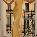 Satin One Shoulder Bodycon Formal Dress