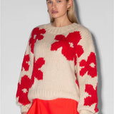 Pullover Floral Detail Sweater