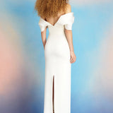 Off-Shoulder Slim Fitted Maxi Party Dress