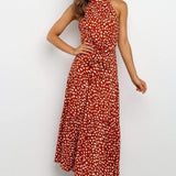 Boho Women Long A-Line Off Shoulder Elegant Sash Maxi Dress Women