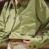 Corduroy Patchwork Safari Jacket