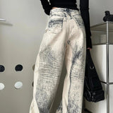 Vintage Straight Tie Dye Jeans