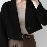 Chic Crop Top Blazer