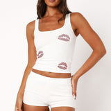 Pepper You In Kisses Booty Shorts White