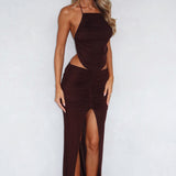 Everlasting Midi Skirt Chocolate