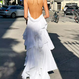 Ethereal Cascade Gown - White Angel (100% Cotton)
