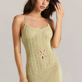 Cut-Out Knitwear Dress - Floral