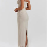 Maxi Dress Dreamscape - Light Gray Dream