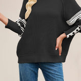 Colorblock Turtleneck Knit Sweater