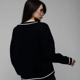 Casual Knit V Neck Sweater