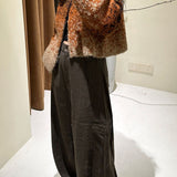 Zipper Front Gradient Knit Sweater