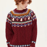 Vintage Crew Neck Knitted Sweater