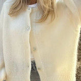 Soft Loose Knit O-Neck Cardigan